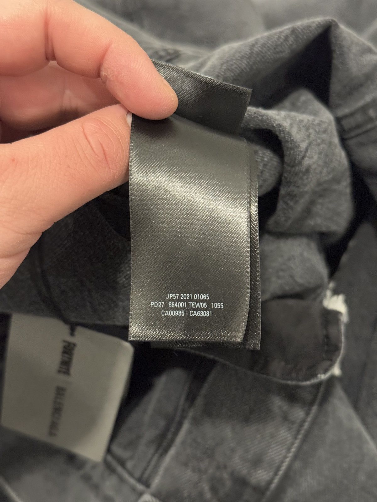 Balenciaga *RARE* 163/200 BALENCIAGA X FORTNITE DEMNA GREY DENIM JACKET Size US M / EU 48-50 / 2 - 18 Thumbnail