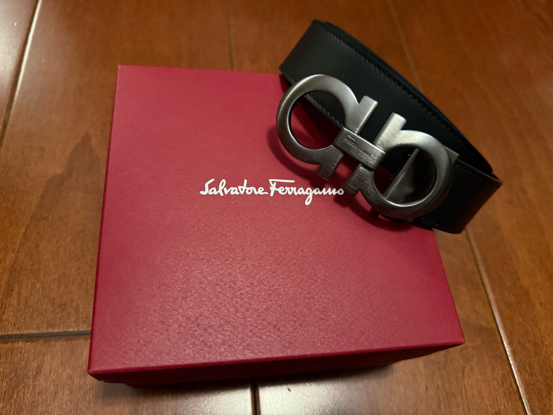 Salvatore Ferragamo Ferragamo Men's Leather Belt Size ONE SIZE - 1 Thumbnail