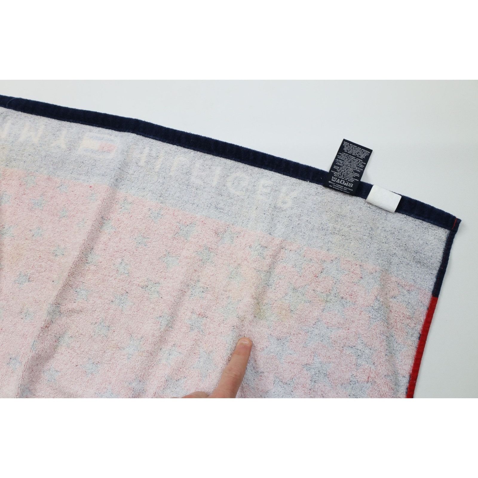 Tommy Hilfiger Vintage Y2K Tommy Hilfiger Stars All Over Print Beach Towel Size ONE SIZE - 7 Thumbnail