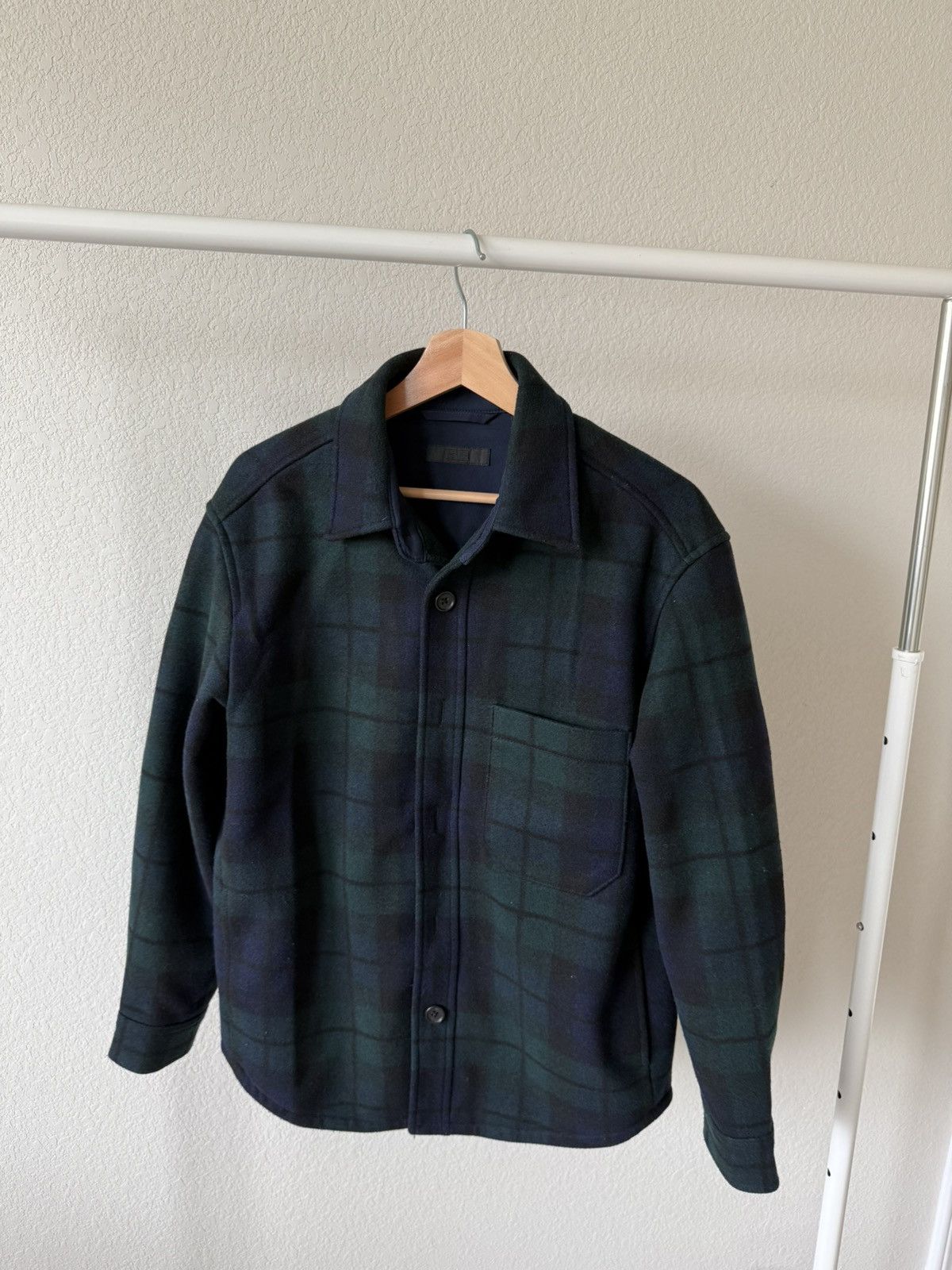 Uniqlo Black Label Cropped Patterned Peacoat Size US XS / EU 42 / 0 - 1 Thumbnail