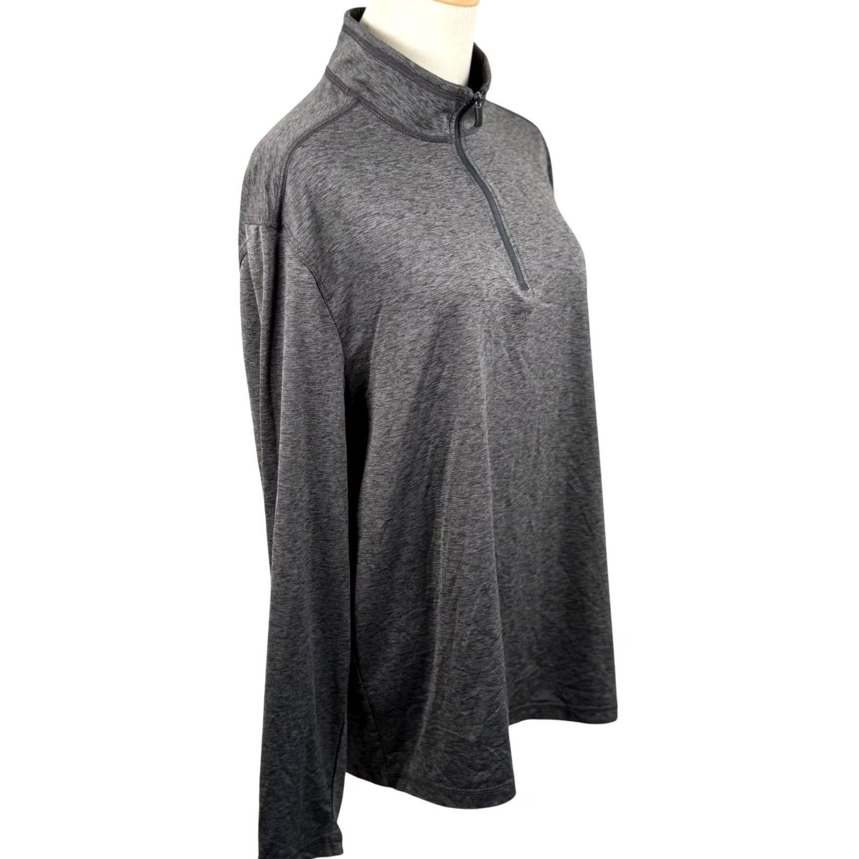 Vintage Full Zip Mens M Gray Bass Pullover Space Dye Performance Activewear EUC Size US M / EU 48-50 / 2 - 3 Thumbnail