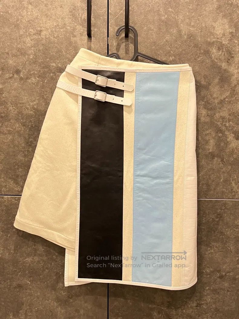 Jil Sander Jil Sander size 34 Runway Two-Piece Leather Skirt Size 33" - 2 Thumbnail