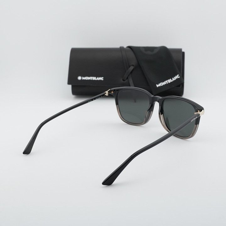 Montblanc Montblanc MB0338S 003 Sunglasses Black Square Frame Size ONE SIZE - 11 Thumbnail