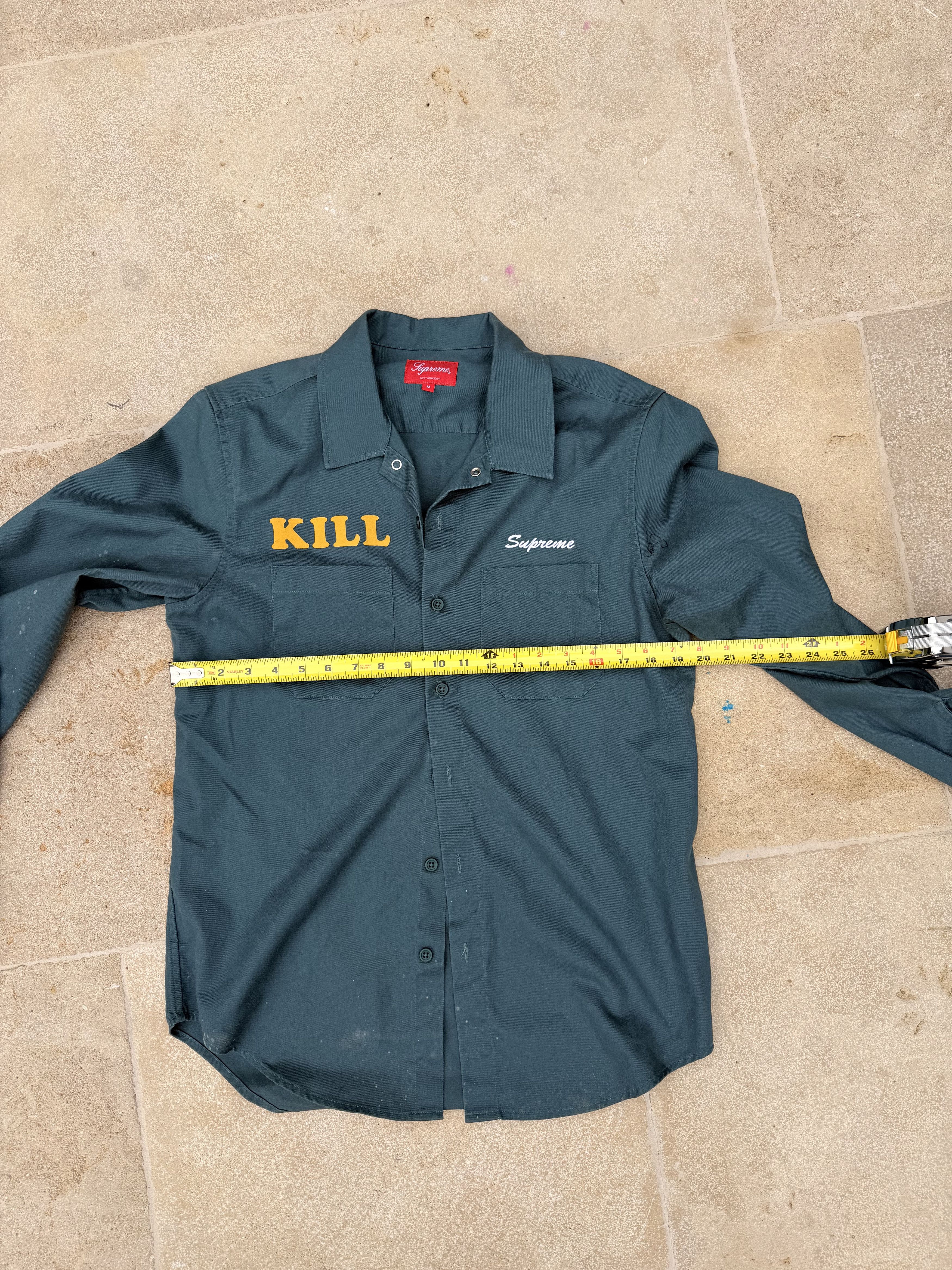 Supreme Suprmeme 'Kill" Workshirt SS16 Size US M / EU 48-50 / 2 - 2 Thumbnail