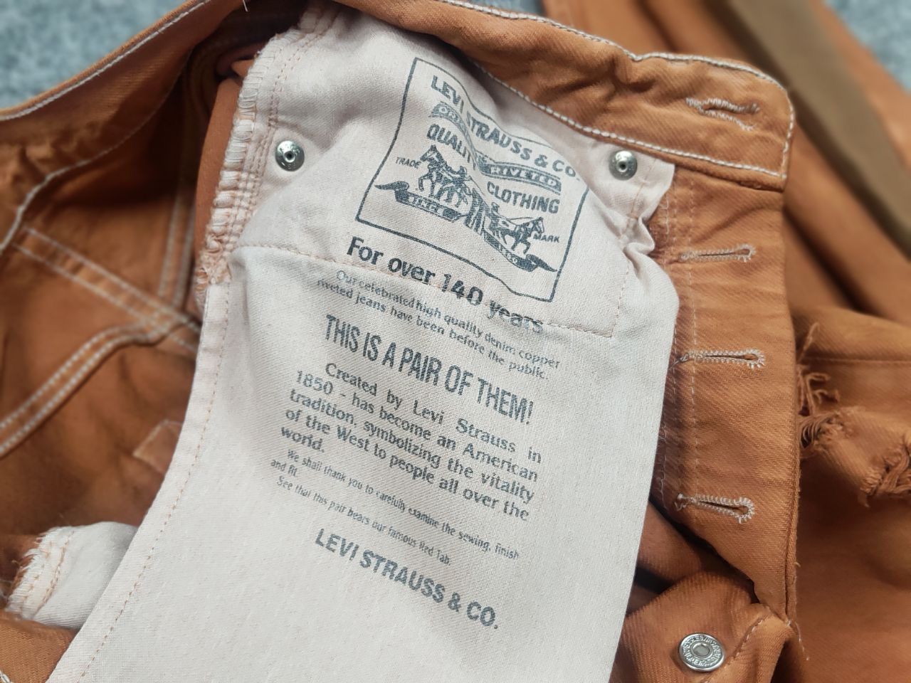 If Six Was Nine Vintage Levis 597 x if six was nine Flared Denim Jeans Y2K Size 29" - 14 Thumbnail