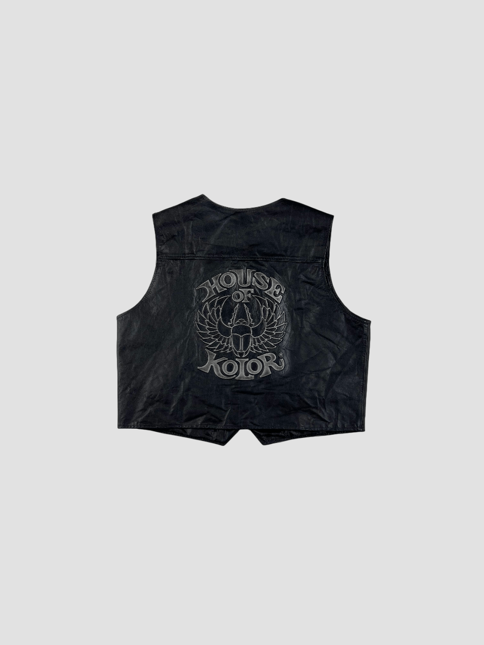 Band Tees × Vintage Vintage Leather Vest House of Kolor Made in USA Size US XL / EU 56 / 4 - 1 Thumbnail