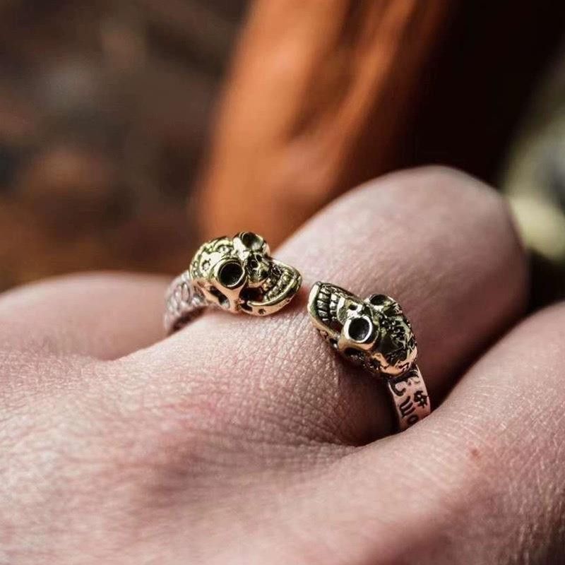 Jewelry Skull Matchless Jewelry Rings Open Chrome Ring (Size 7-13) Size ONE SIZE - 6 Thumbnail