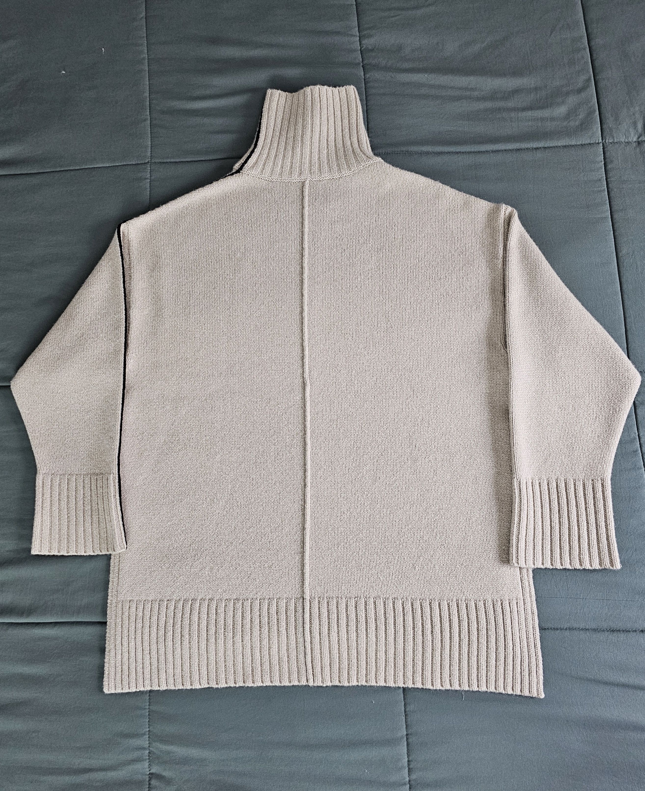 Peter Do Tattoo Cashmere Turtleneck Beige Black Size M / US 6-8 / IT 42-44 - 3 Thumbnail