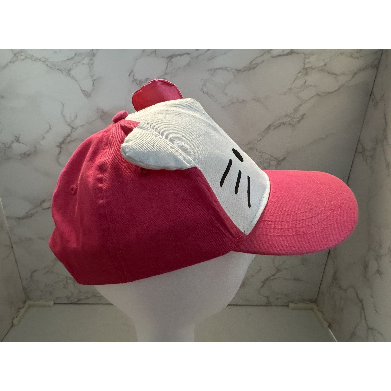 Other Hello Kitty Girls Baseball Cap Hat with Pink Ribbon Size ONE SIZE - 3 Thumbnail