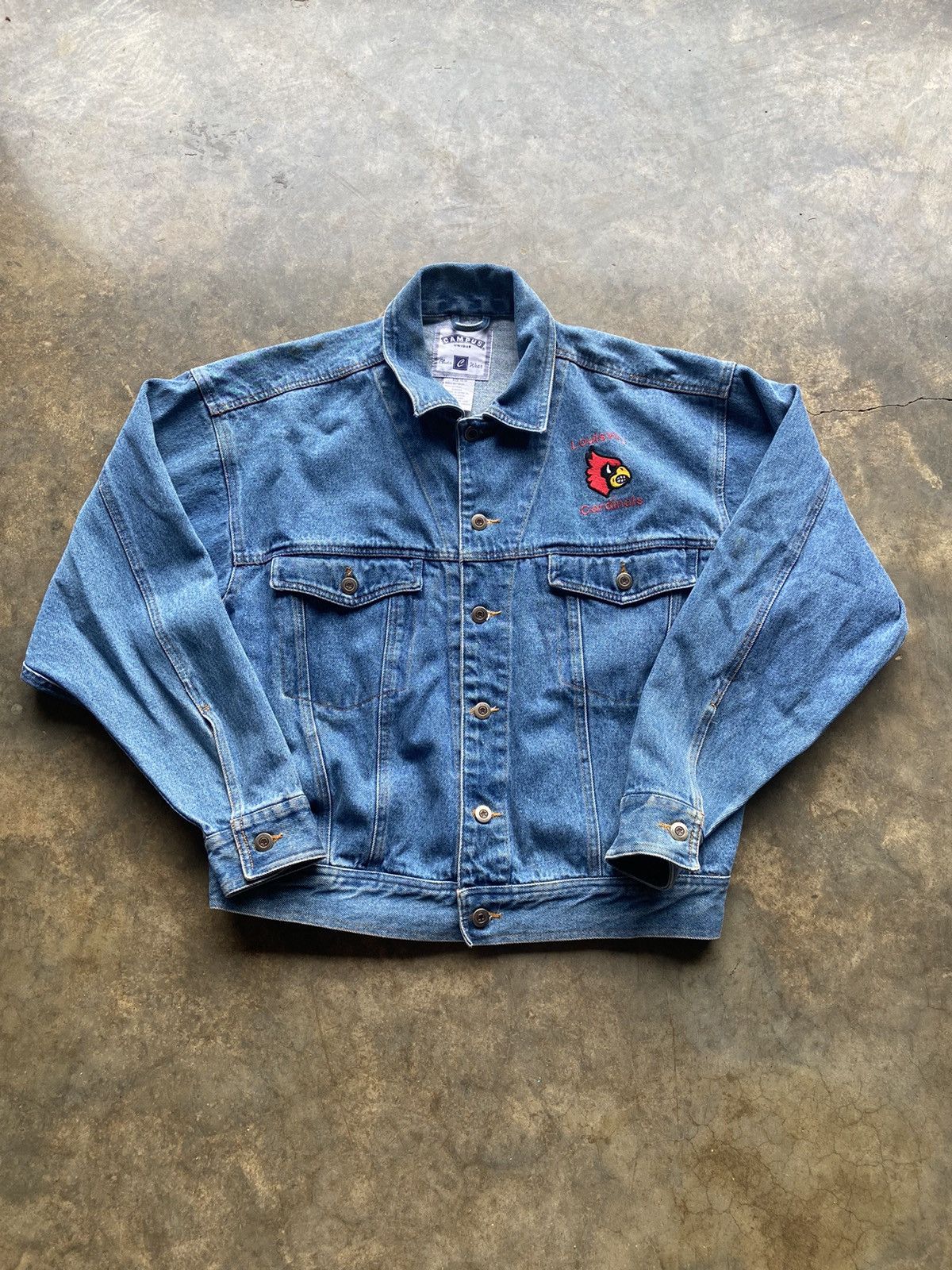 NCAA Crazy Vintage 90’s Boxy Louisville Cardinals Football Jacket Size US M / EU 48-50 / 2 - 1 Thumbnail