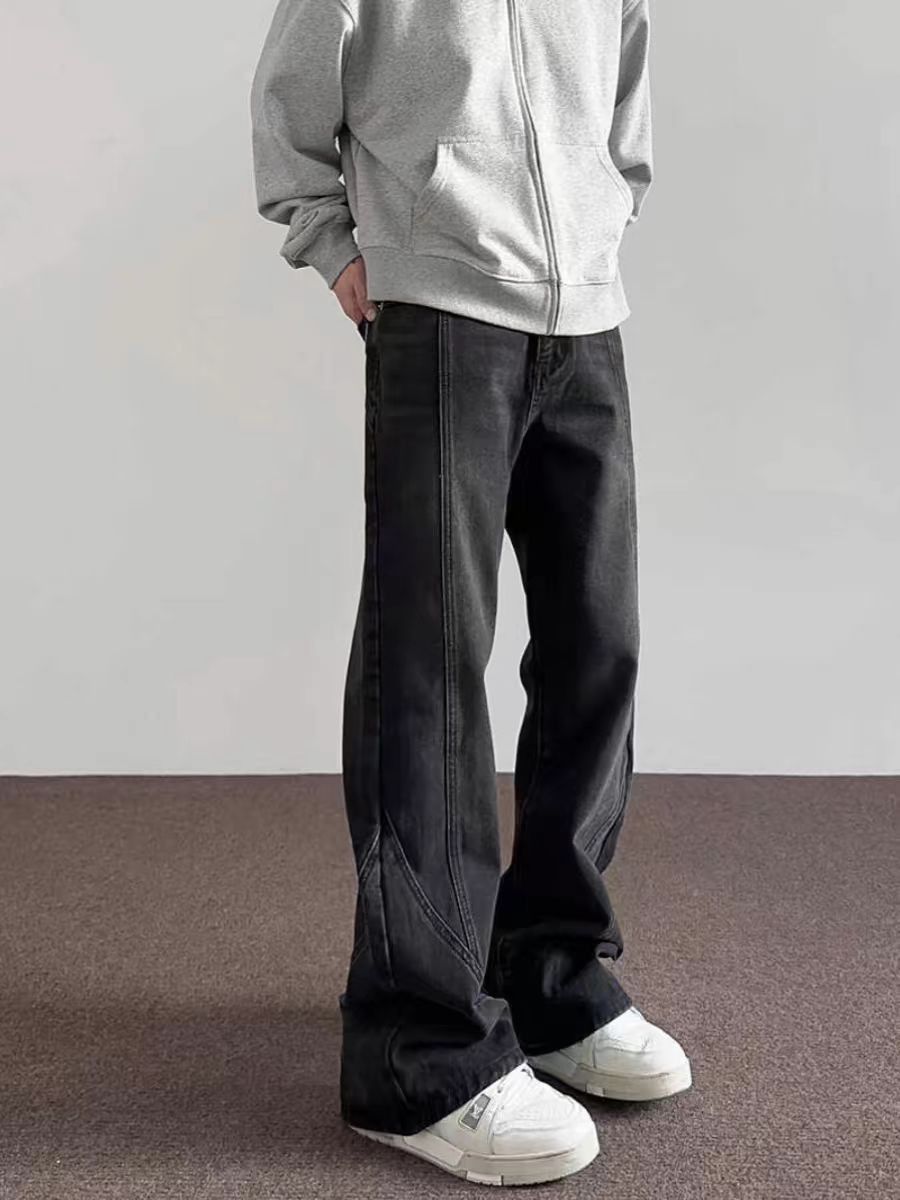 Japanese Brand × Jean Vintage street wash baggy casual jeans Size US 30 / EU 46 - 1 Thumbnail