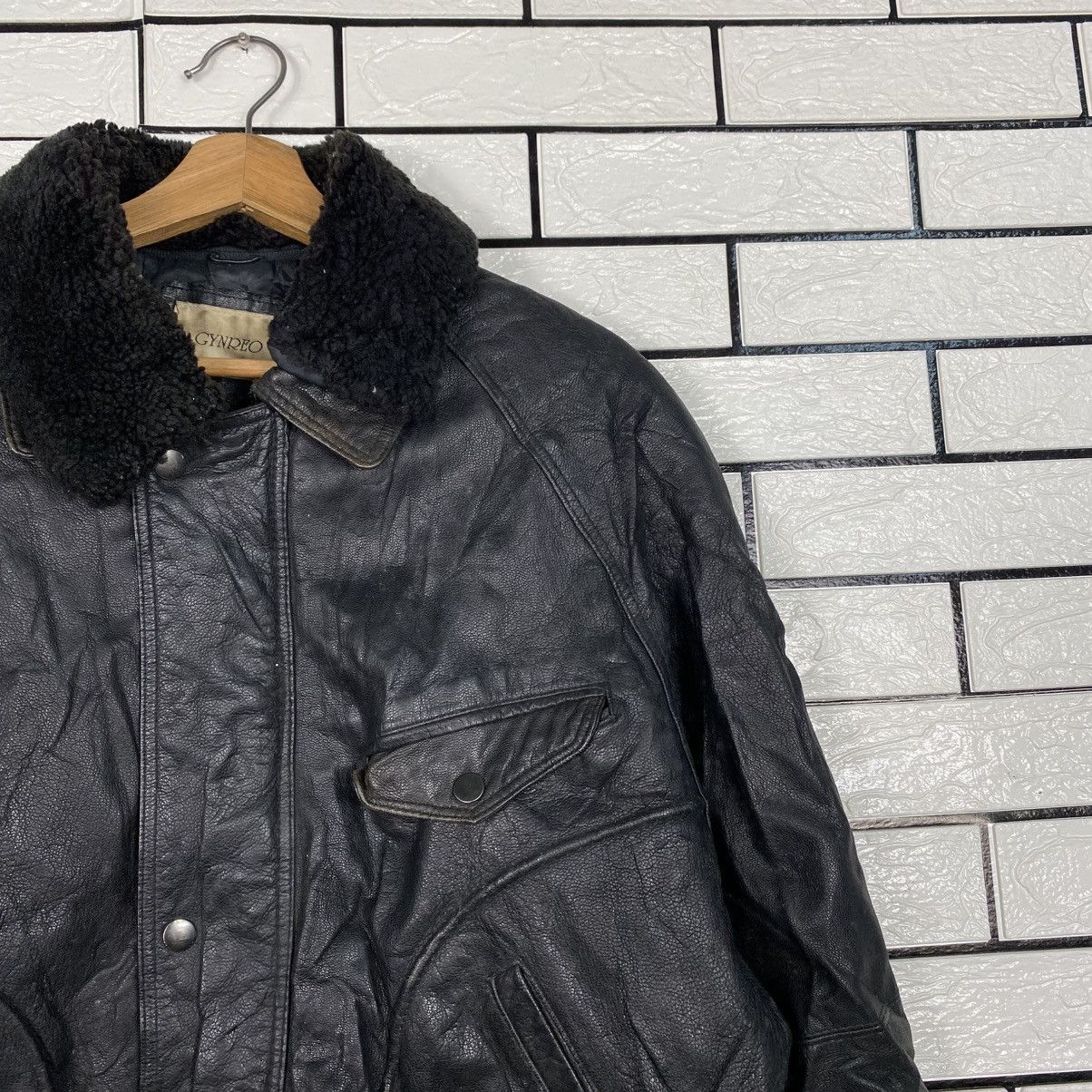 Japanese Brand 📌Vintage Fly Leather Jacket Blanket Gynreo Issey Miyake Size US M / EU 48-50 / 2 - 7 Thumbnail