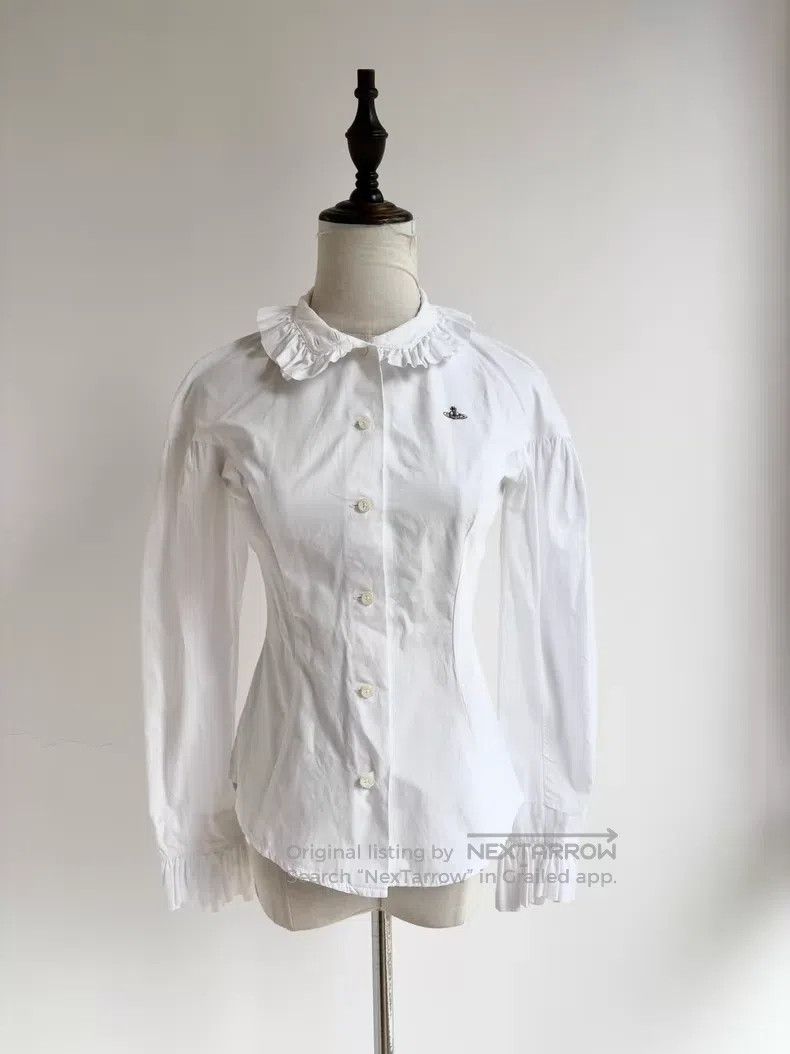 Vivienne Westwood Vivienne Westwood White ruffled shirt Size S / US 4 / IT 40 - 1 Thumbnail