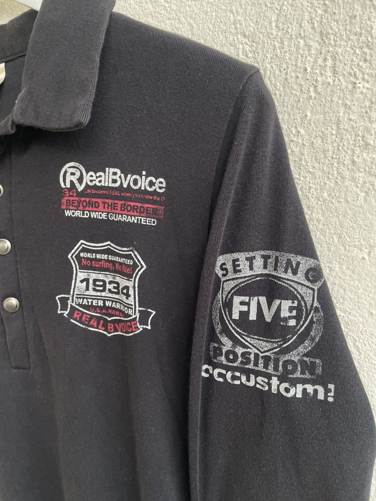 If Six Was Nine 2000s Japanese RealB Poem Button Up Hysteric Number LGB Y2K Size US S / EU 44-46 / 1 - 3 Thumbnail