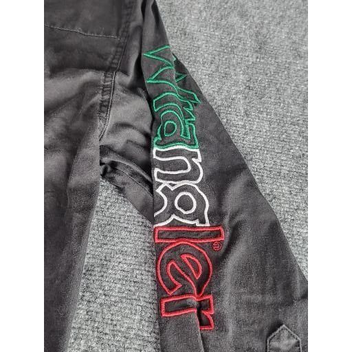 Wrangler Wrangler Mexican Flag Pearl Snap Shirt Men Sz M Black Ranchw Size US M / EU 48-50 / 2 - 6 Thumbnail