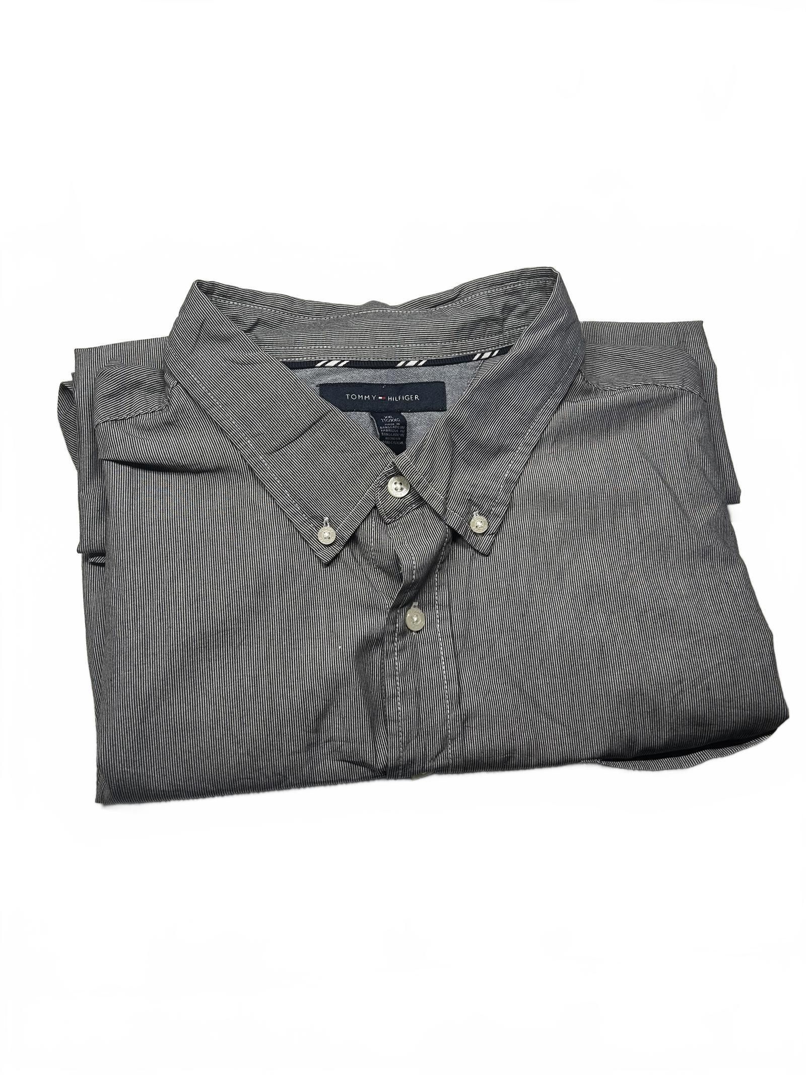 Tommy Hilfiger Tommy Hilfiger Short-Sleeve Striped Shirt Size US XXL / EU 58 / 5 - 5 Thumbnail