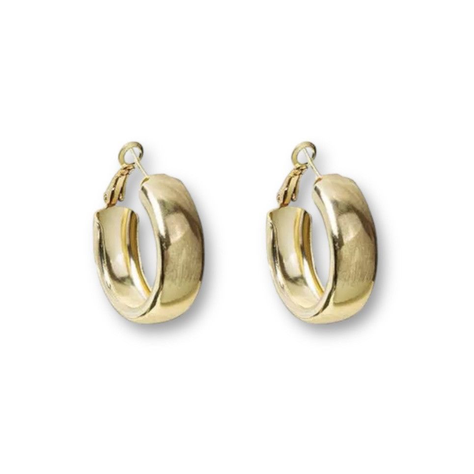 Other Elegant Chunky Gold Hoop Earrings for Women Size ONE SIZE - 1 Thumbnail