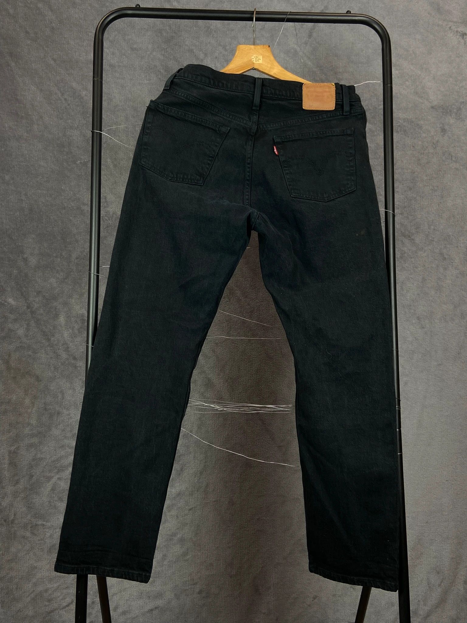 Levi's Levis Black Denim / Clean Straight Minimal (M) Size US 34 / EU 50 - 5 Thumbnail