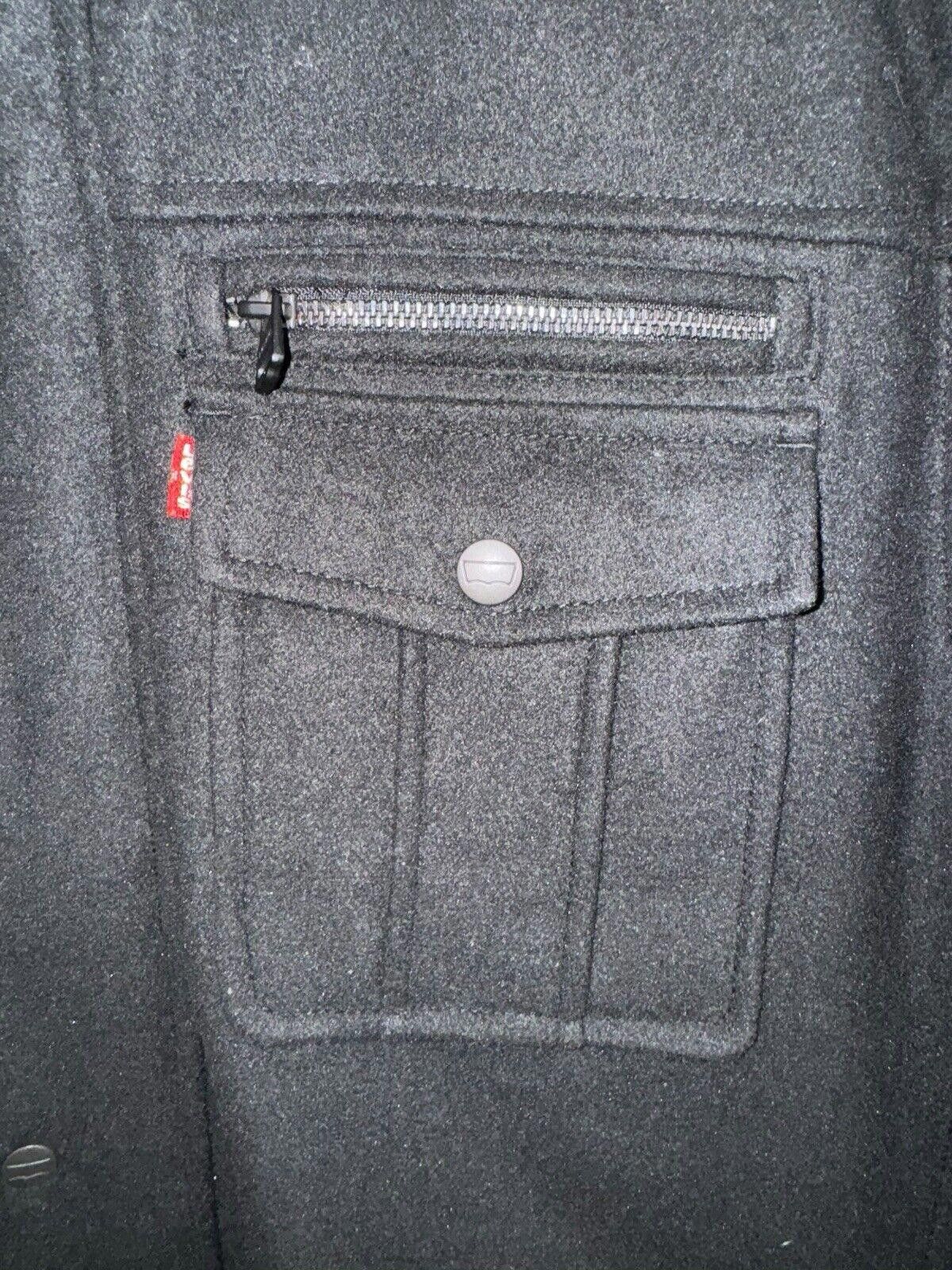 Levi's Levi’s Black Cotton Twill Full Zip Jacket with Quilted 2XL Size US XXL / EU 58 / 5 - 5 Thumbnail