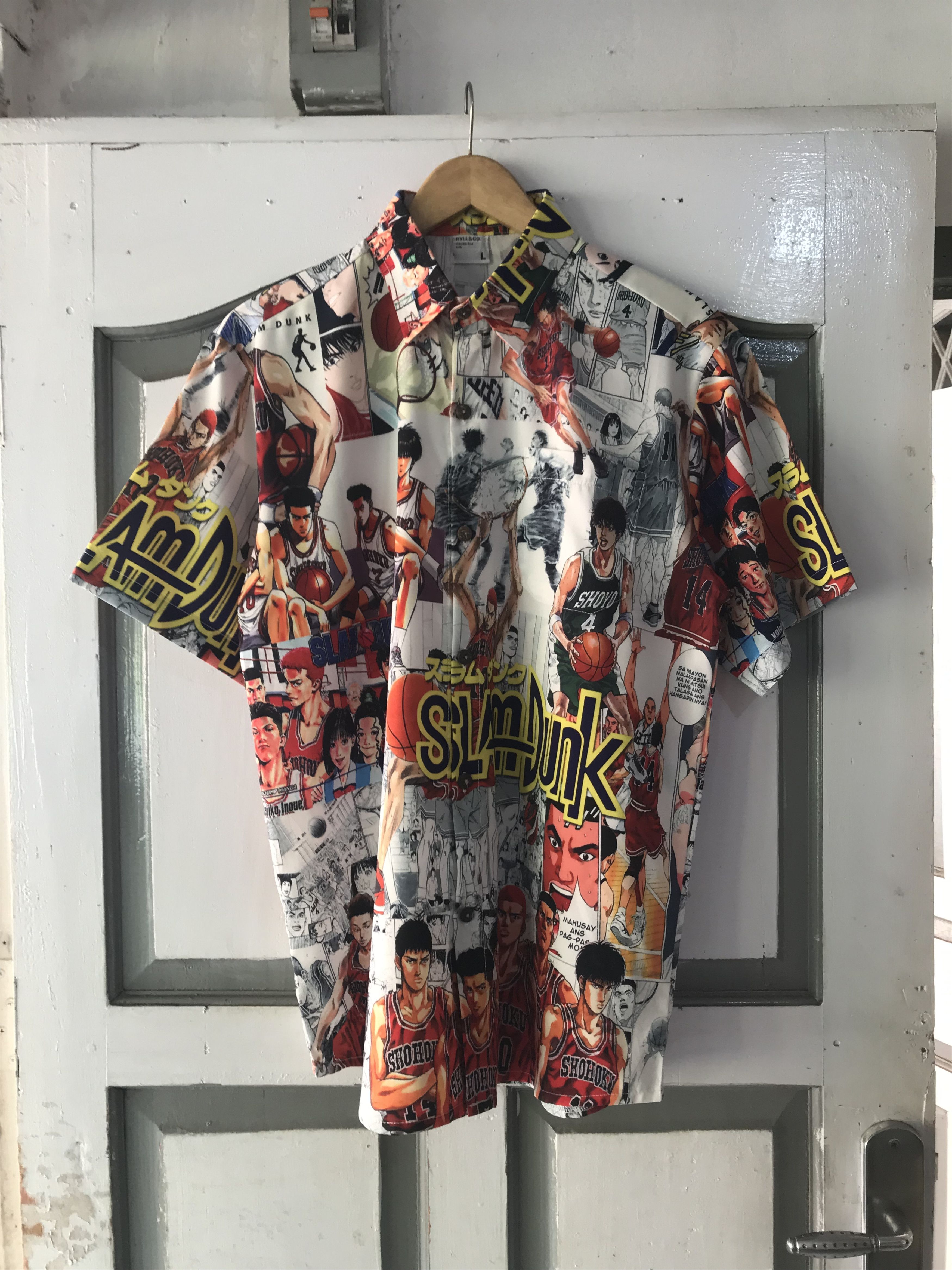 Anime × Japanese Brand × Vintage Vintage Anime Slam Dunk AOP Shirts Size US L / EU 52-54 / 3 - 1 Thumbnail