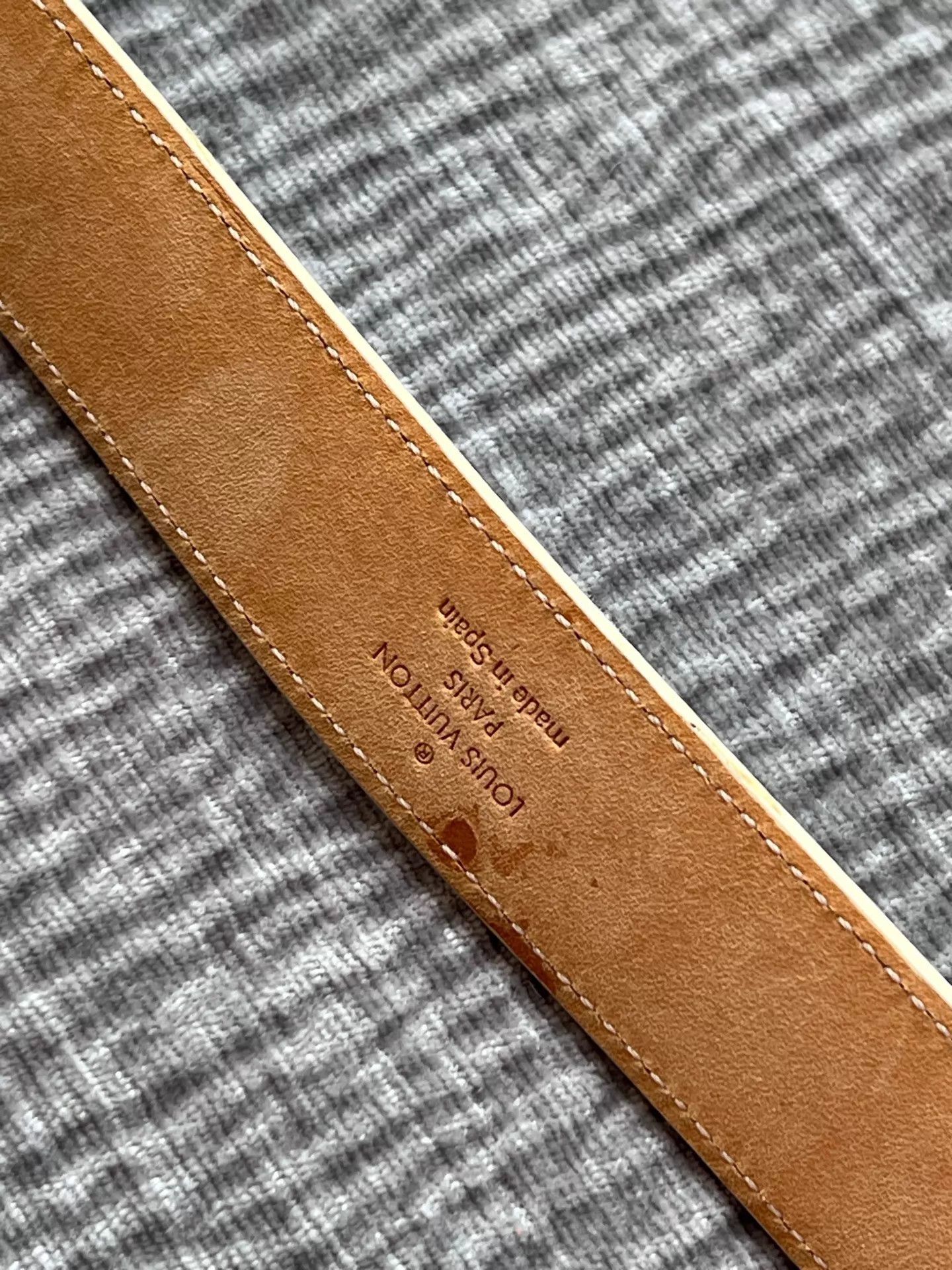 Louis Vuitton LV White Tricolor Belt 80×32 98 New Size ONE SIZE - 6 Thumbnail