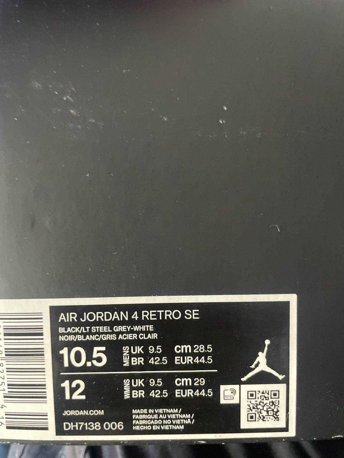 Jordan Brand Jordan 4 black canvas size 10.5 Size US 10.5 / EU 43-44 - 7 Thumbnail