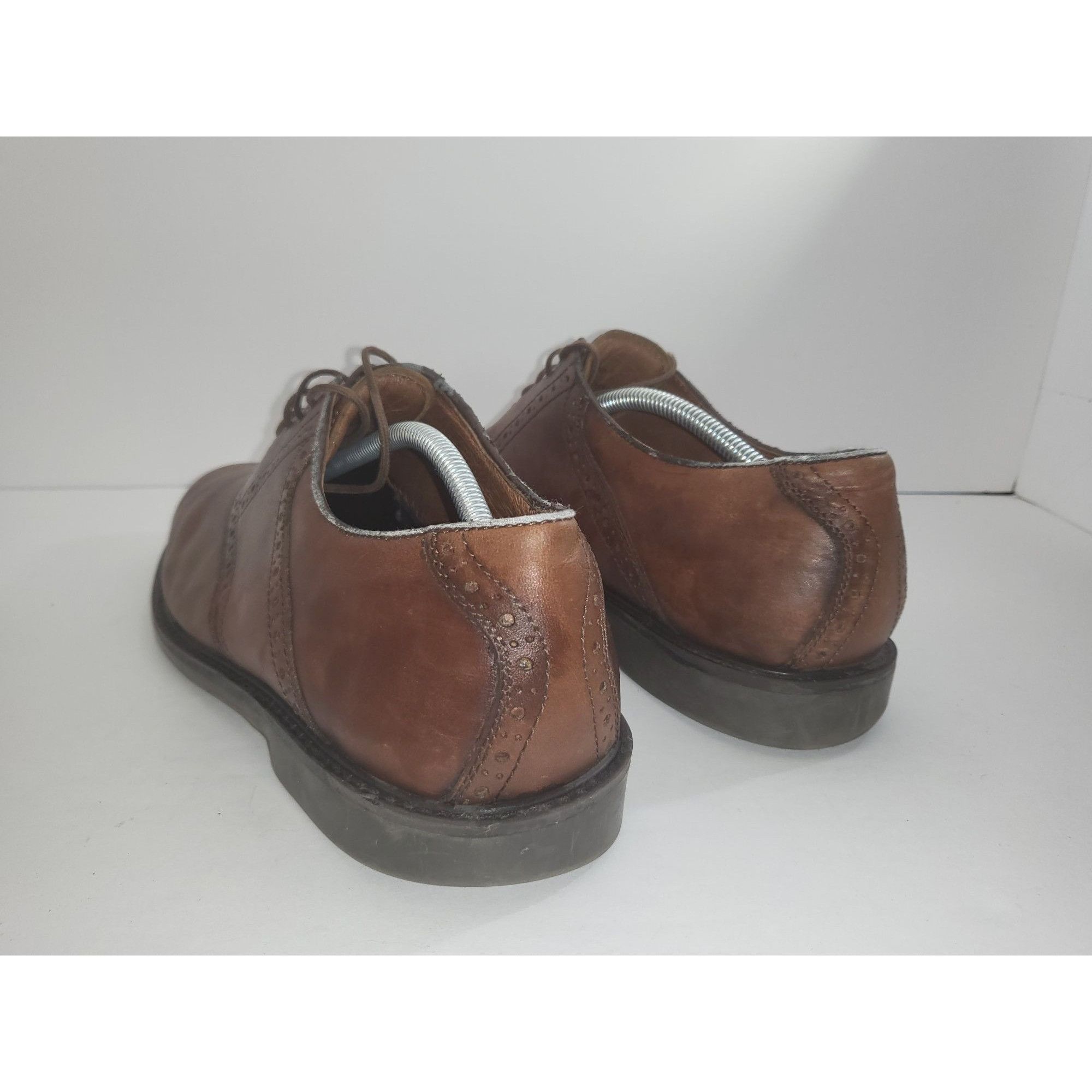 Johnston & Murphy Johnston And Murphy Oxford Shoes Men Sz 12 Brown Leather Lac Size US 12 / EU 45 - 2 Thumbnail