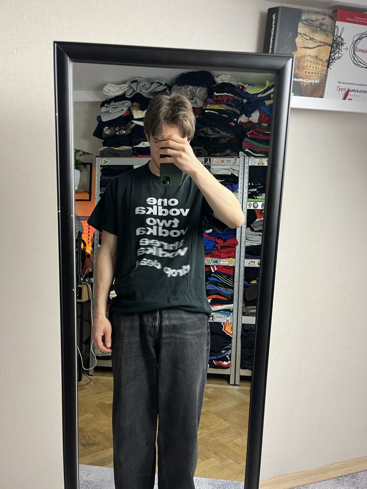 Other Humor Tee “One vodka two vodka three vodka drop dead” Size US L / EU 52-54 / 3 - 2 Thumbnail