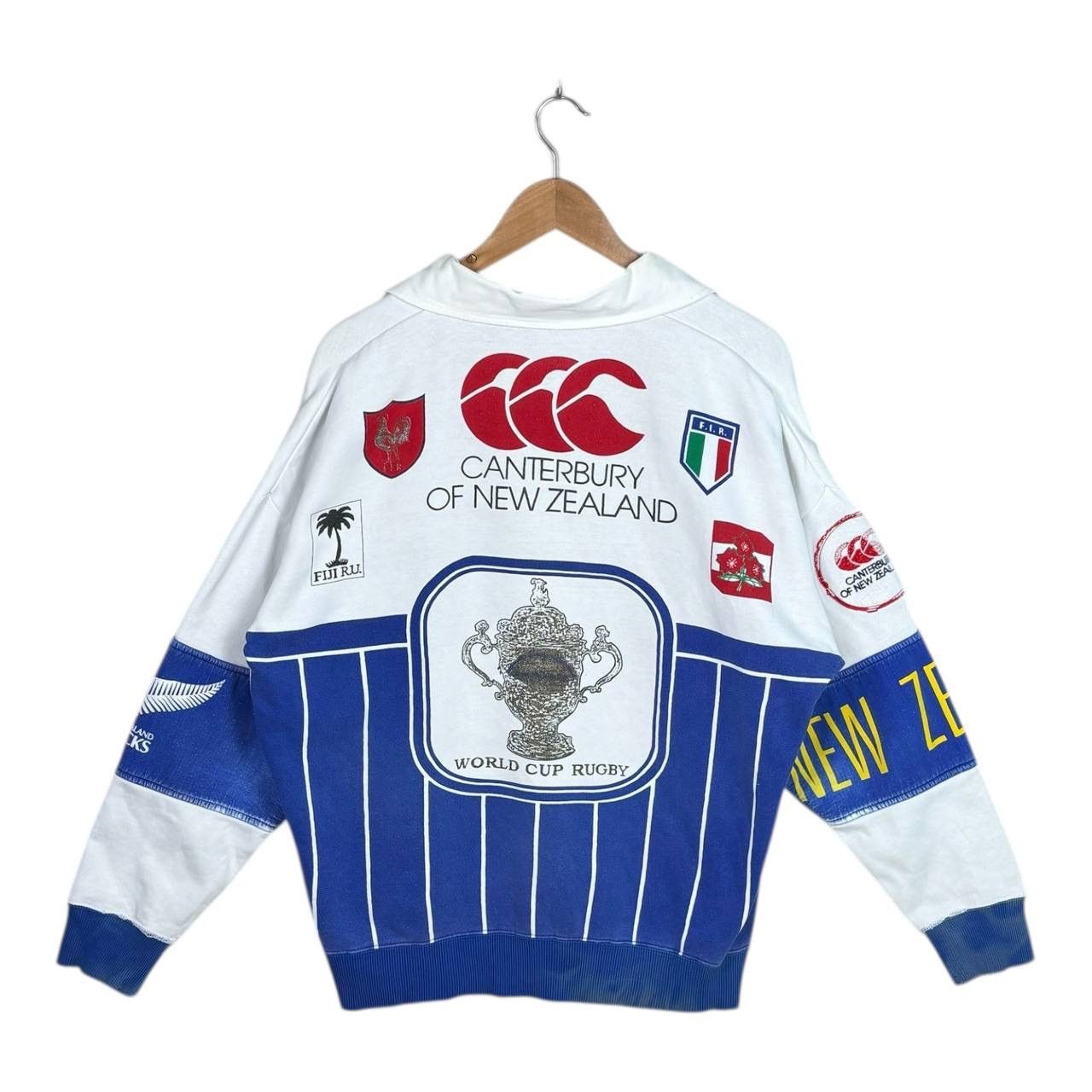 Canterbury of New Zealand Canterbury Rugby World Cup Sweatshirt Thrashed Distressed Size US L / EU 52-54 / 3 - 2 Thumbnail