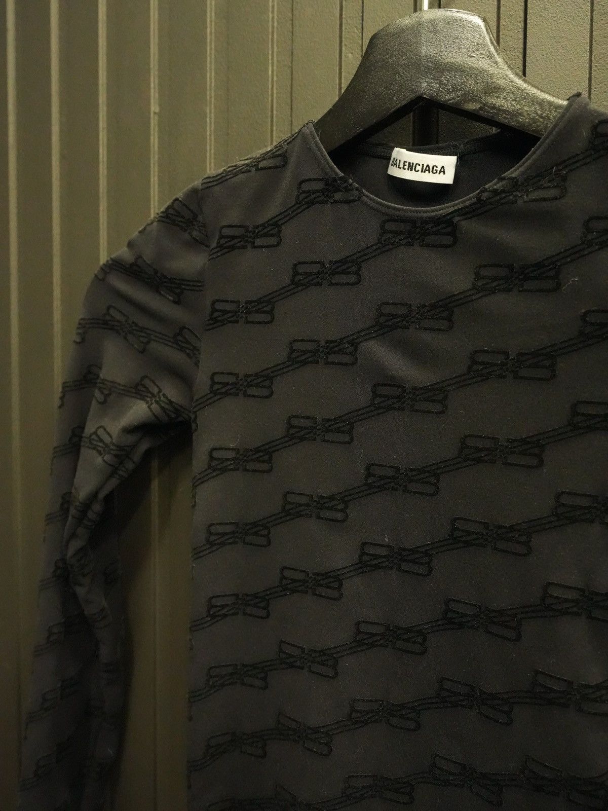 Balenciaga Balenciaga BB Monogram Elastic Long Sleeve Top Size S / US 4 / IT 40 - 3 Thumbnail
