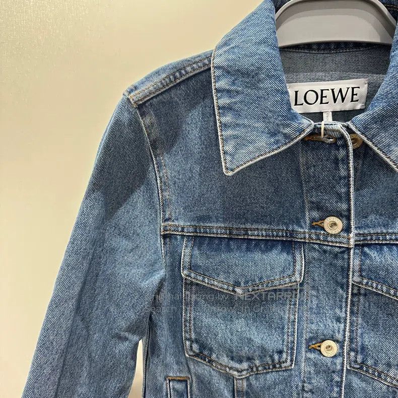 Loewe Loewe Blue logo embroidered notch lapel single-breasted Size XXS / US 00 / IT 34 - 7 Thumbnail