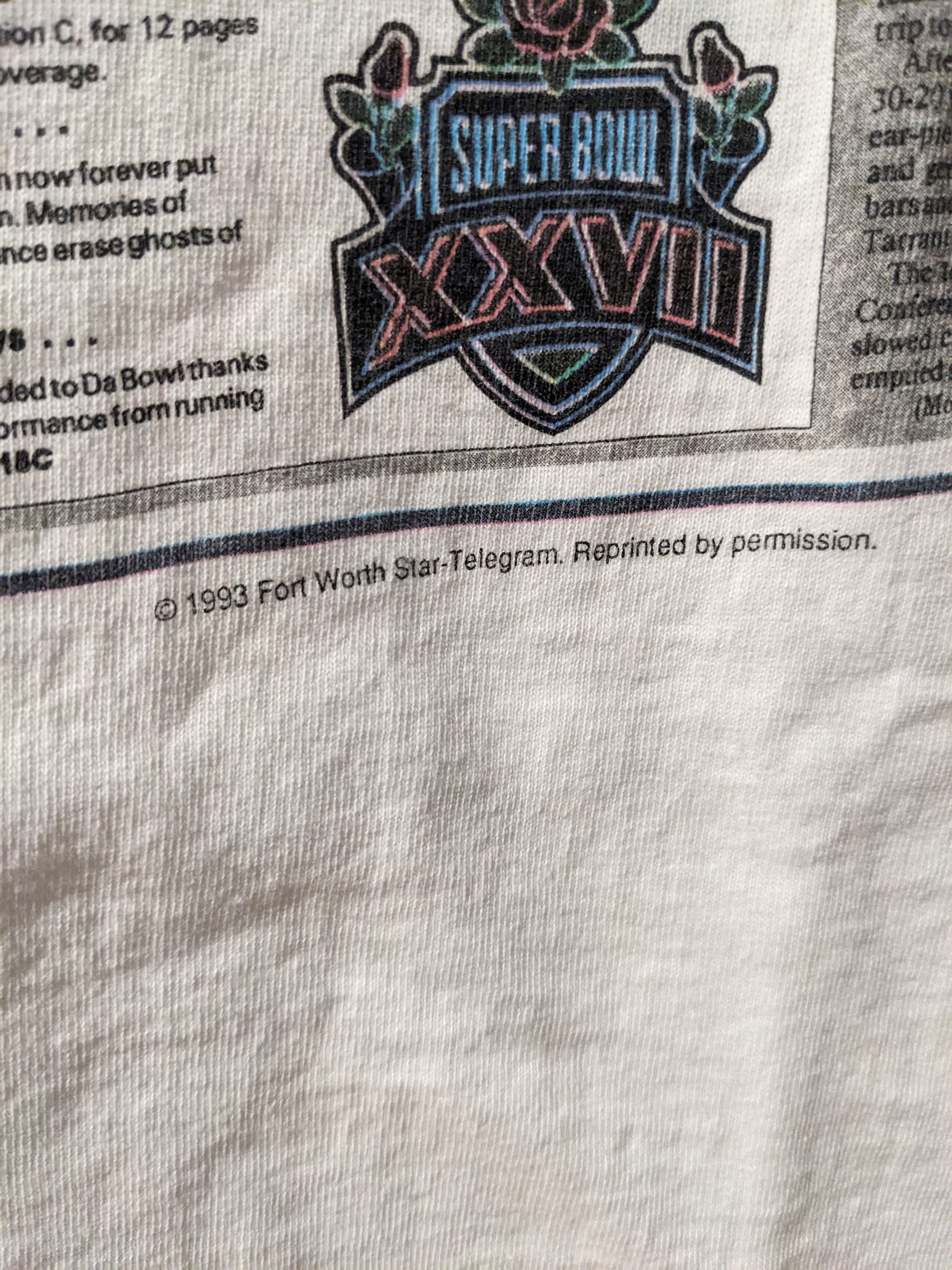 NFL Vintage 1993 Superbowl NFL Football Dallas Cowboys T-Shirt Size US XL / EU 56 / 4 - 3 Thumbnail