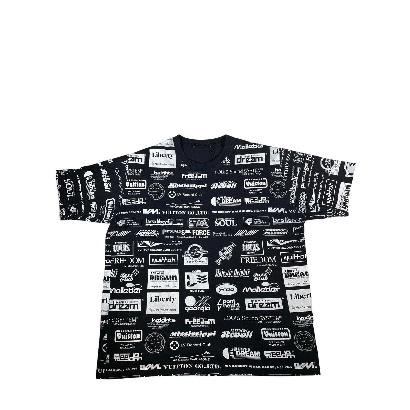 Louis Vuitton Louis Vuitton Black & White All Over Tee Size US XXL / EU 58 / 5 - 1 Thumbnail