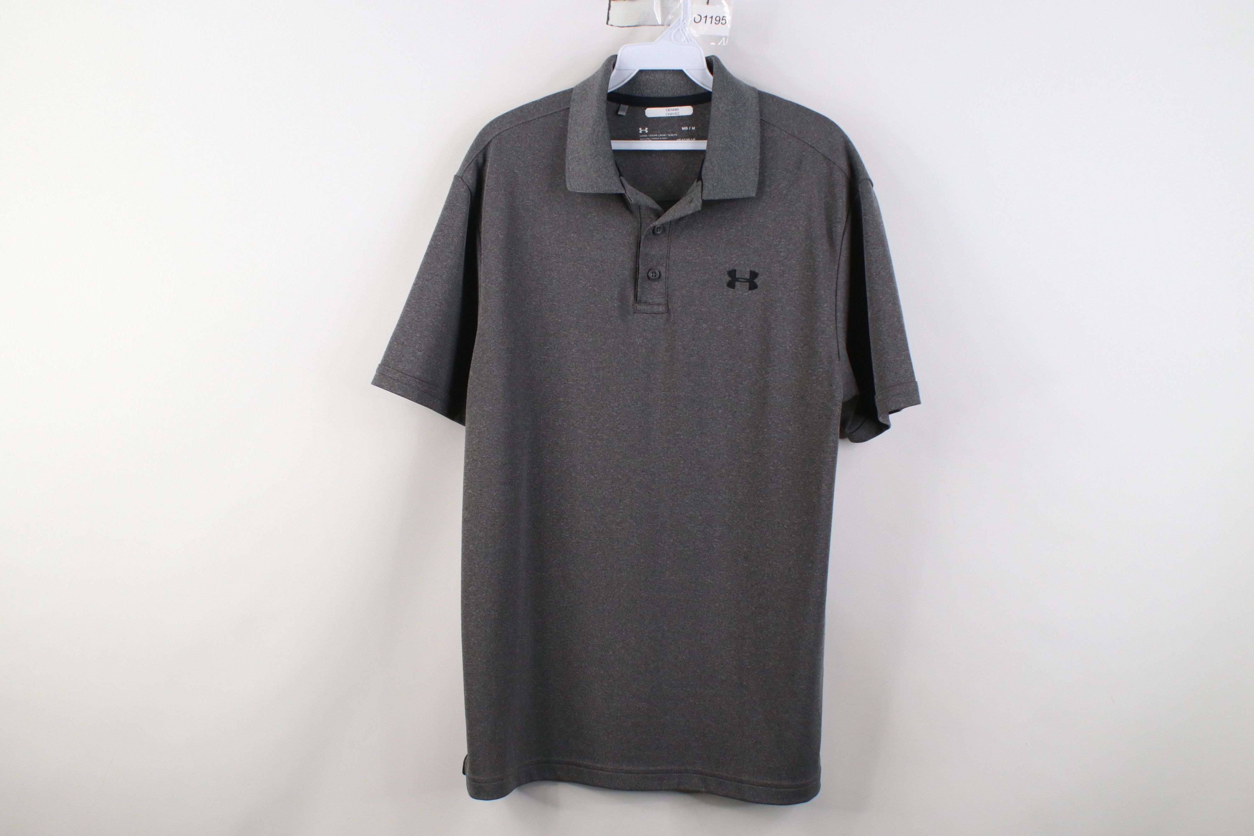 Under Armour Under Armour Loose Fit Collared Golf Polo Shirt Dark Gray Size US M / EU 48-50 / 2 - 1 Thumbnail