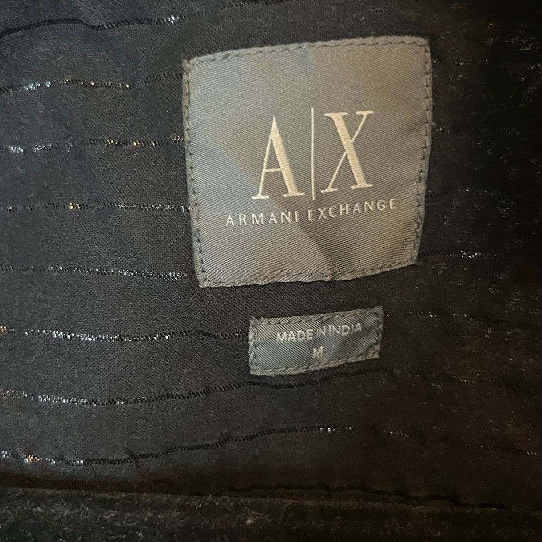 Armani Exchange Armani Exchange A/X Black Button down Silver stripe Size M Size US M / EU 48-50 / 2 - 5 Thumbnail