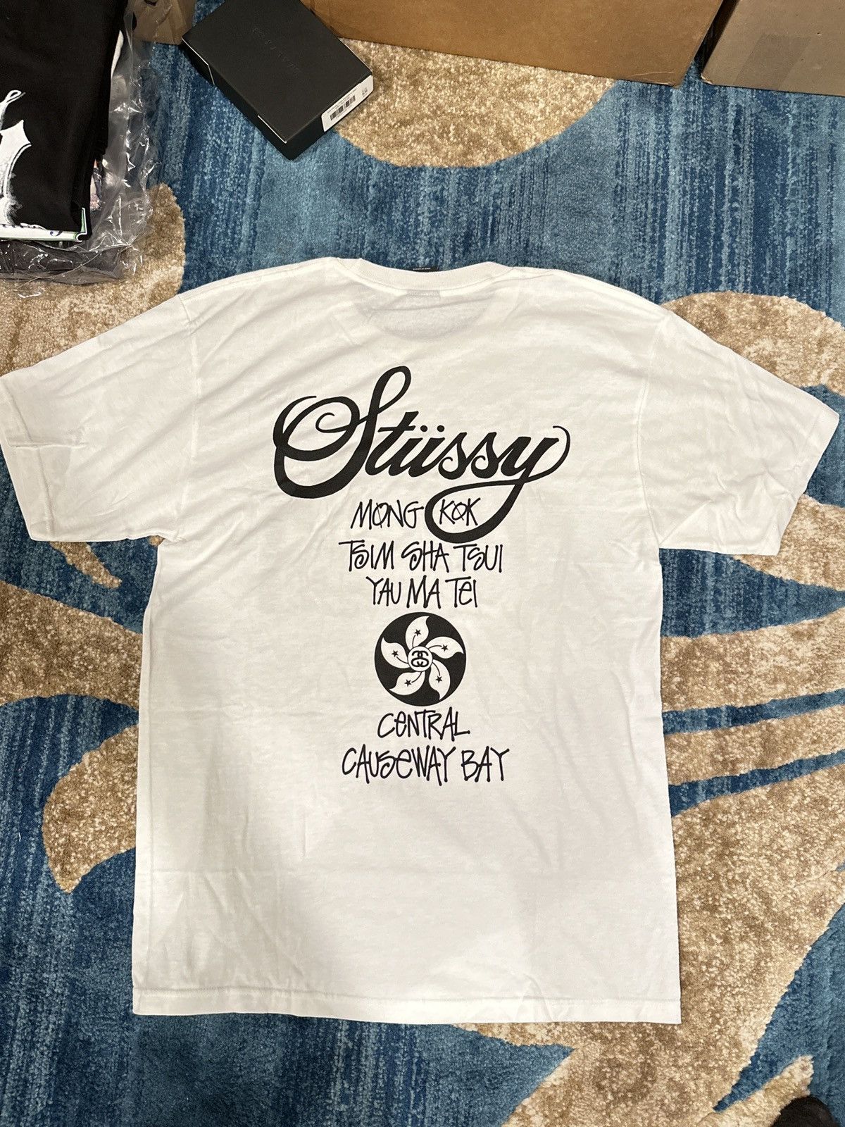 Vintage Stussy Clot Hong Kong world tour tee Grailed