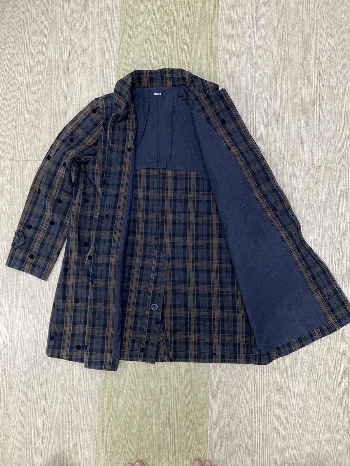 SHIPS Ships polkadot nova long jacket Size US S / EU 44-46 / 1 - 2 Thumbnail