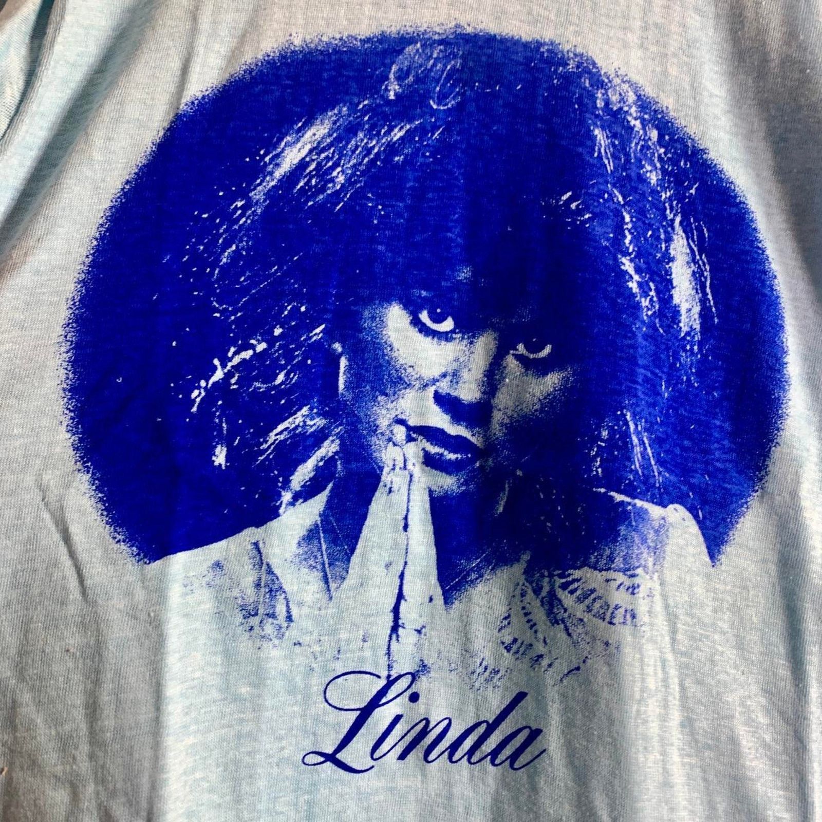 Vintage 80s LINDA RONSTADT single stitch graphic tee shirt MEDIUM Size US M / EU 48-50 / 2 - 1 Thumbnail