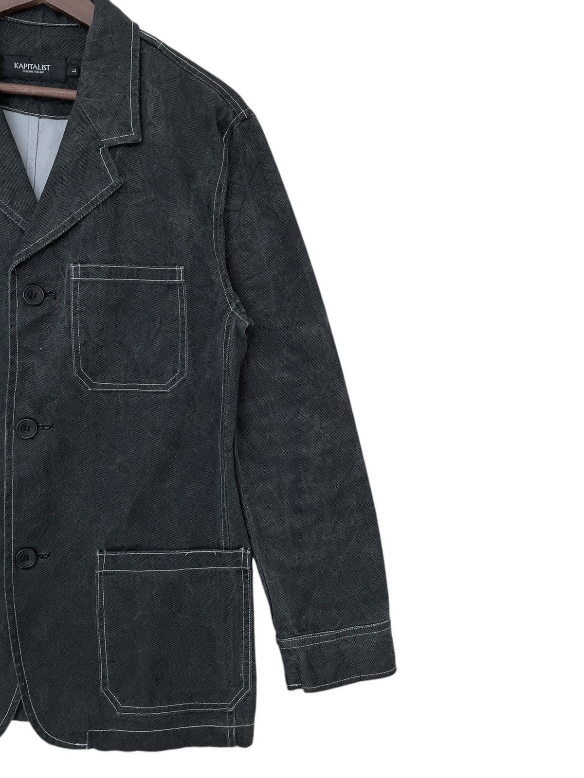 Japanese Brand × Vintage Vintage Japanese Brand Kapitalist Denim Chore Jacket 2000s Size US L / EU 52-54 / 3 - 6 Thumbnail