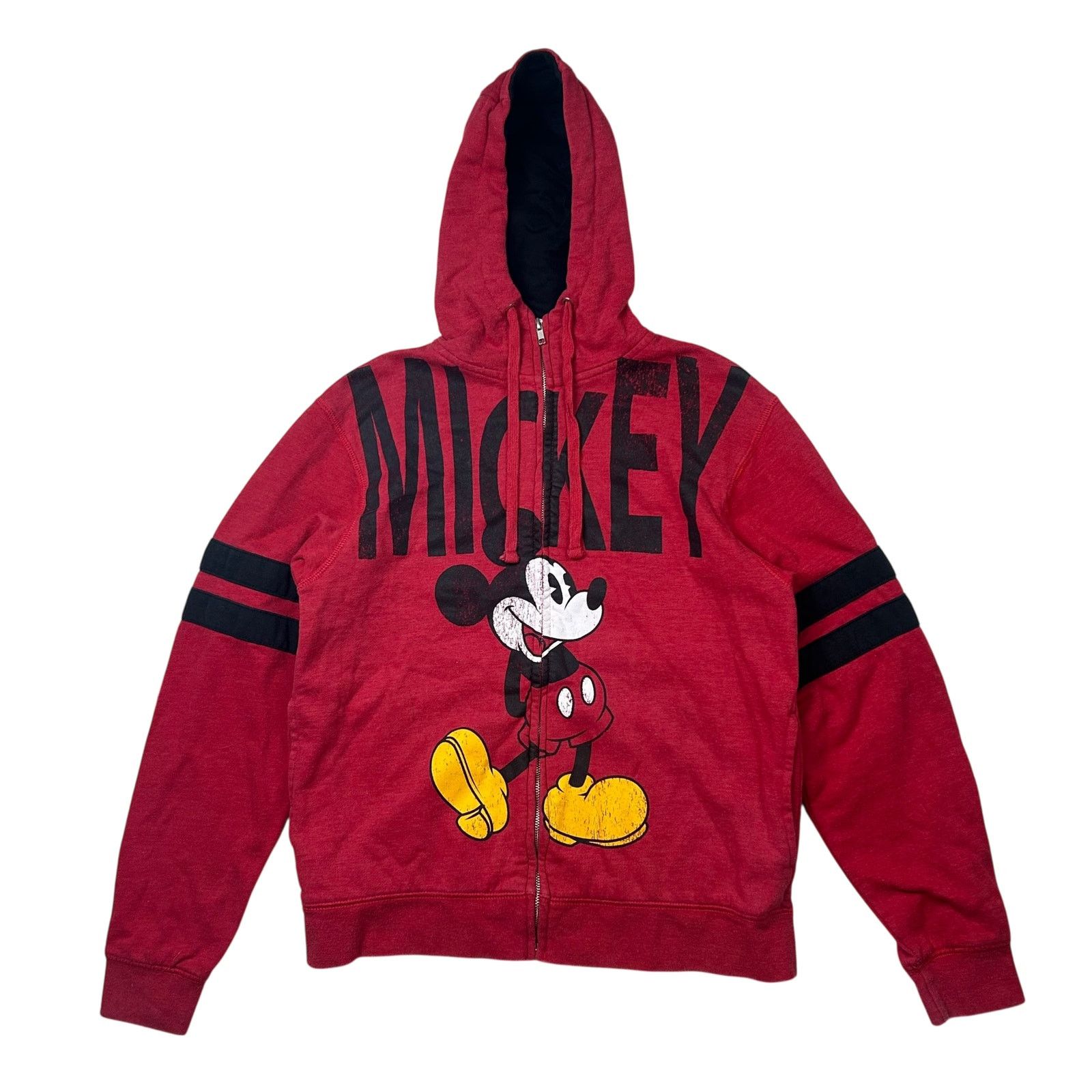Disney Disney Mickey Mouse Japan Full Zip Striped Hoodie Jacket Size US S / EU 44-46 / 1 - 1 Thumbnail