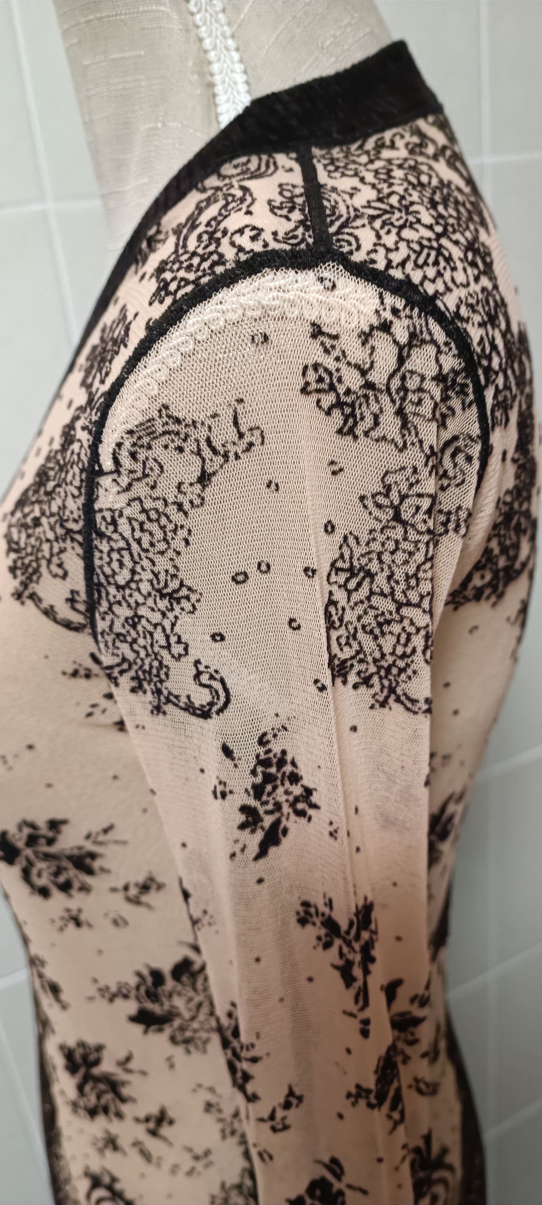 Jean Paul Gaultier Brand new - Nude top with dark brown velvet details Size M / US 6-8 / IT 42-44 - 11 Thumbnail