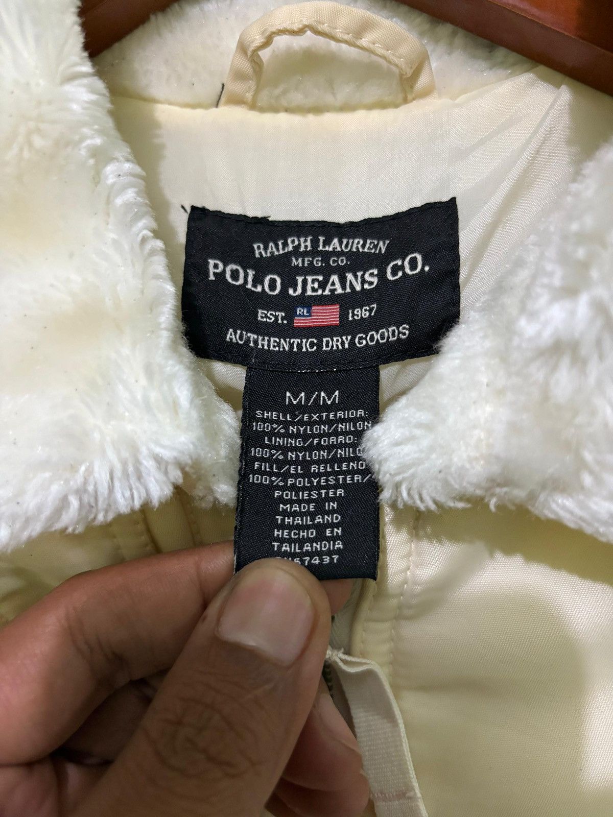 Polo Ralph Lauren × Vintage Polo Jeans Ralph Lauren Bomber Cropped Jacket Fur Collar Size US M / EU 48-50 / 2 - 11 Thumbnail