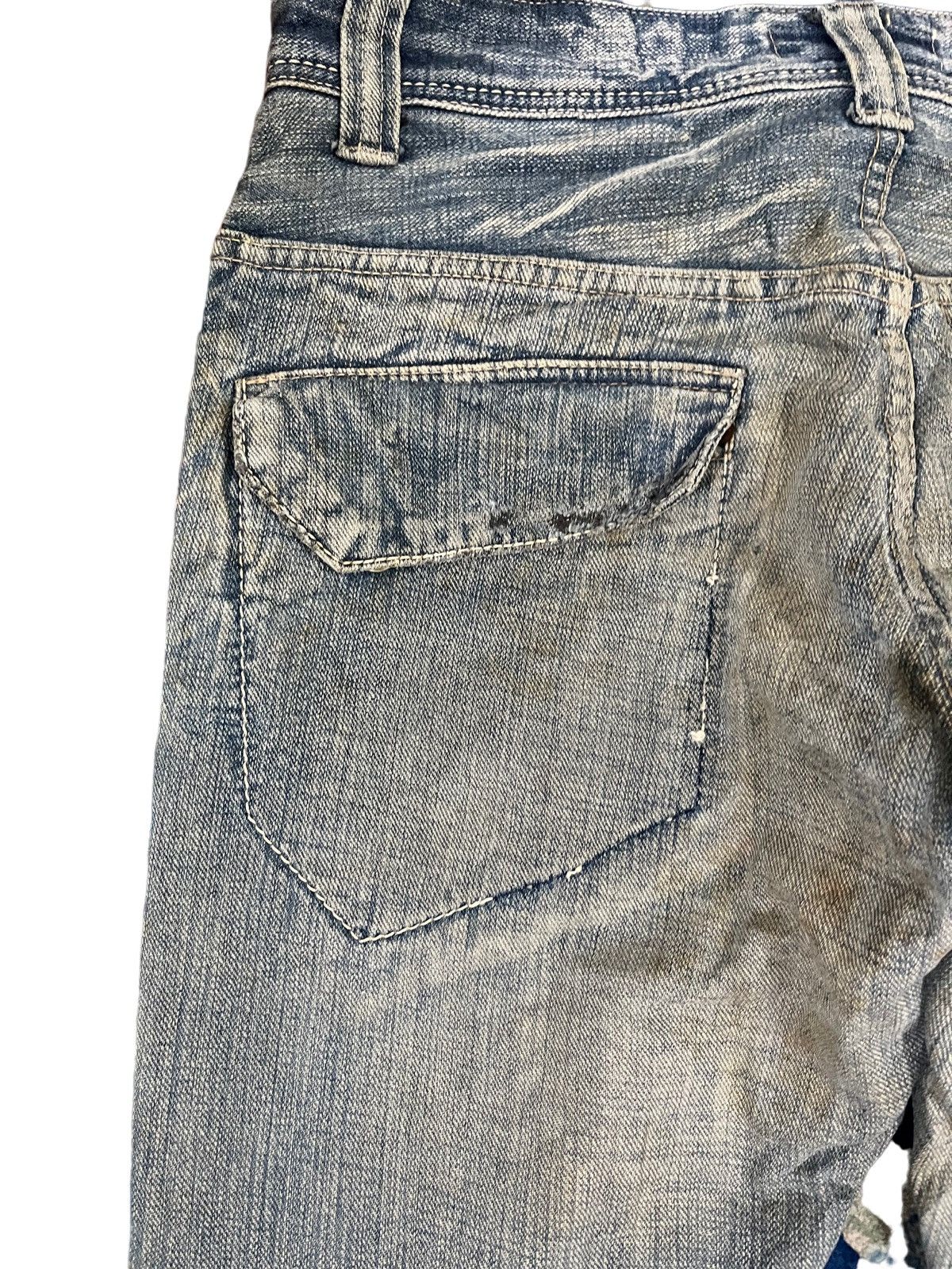 Johnbull Johnbull Kojima Japan Distressed Denim Size US 31 - 10 Thumbnail