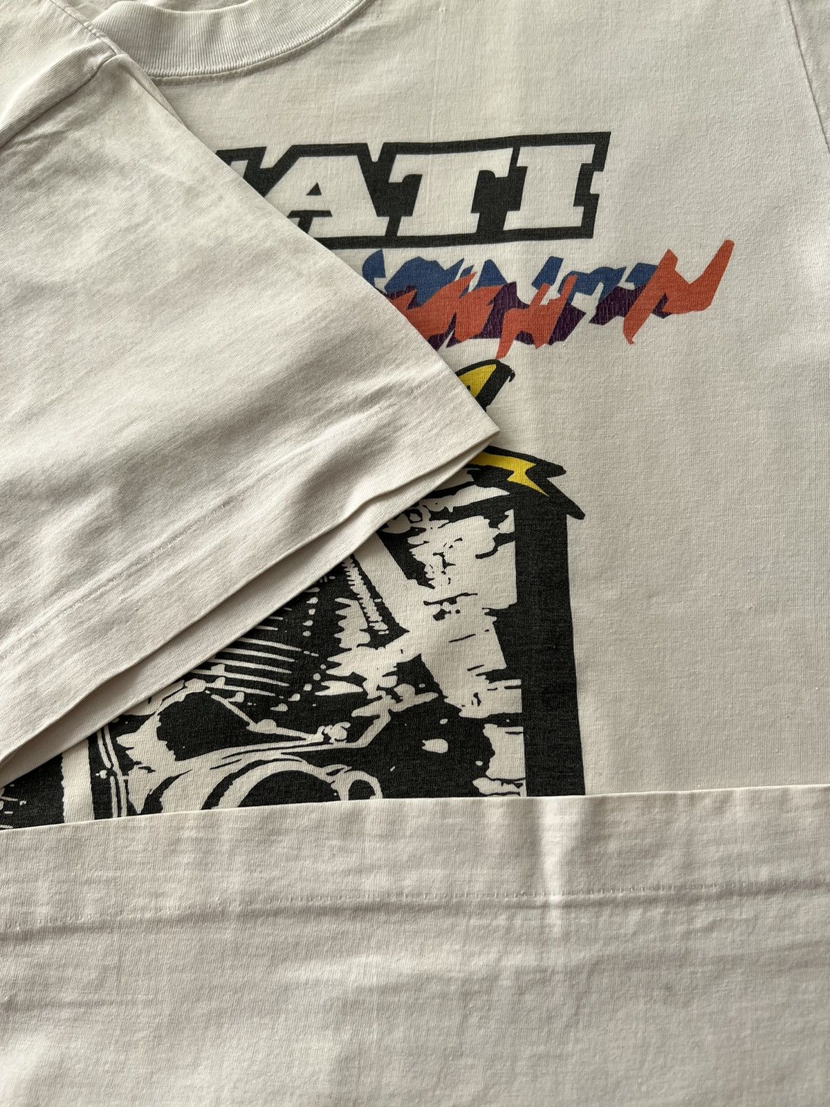 Vintage Vintage 90s Ducati Maniac Motorcycle Bike Racing White Tee Size US L / EU 52-54 / 3 - 8 Thumbnail