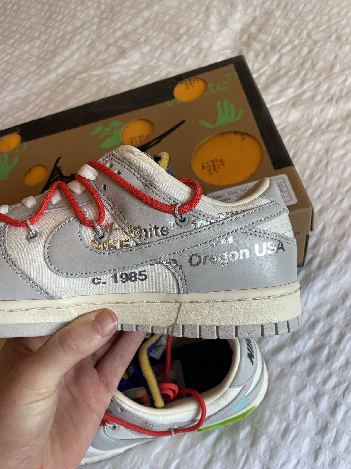 Nike × Off-White Nike x Off-White Dunk Low, Lot 23, UK10.5 / US11.5 Size US 11.5 / EU 44-45 - 13 Thumbnail