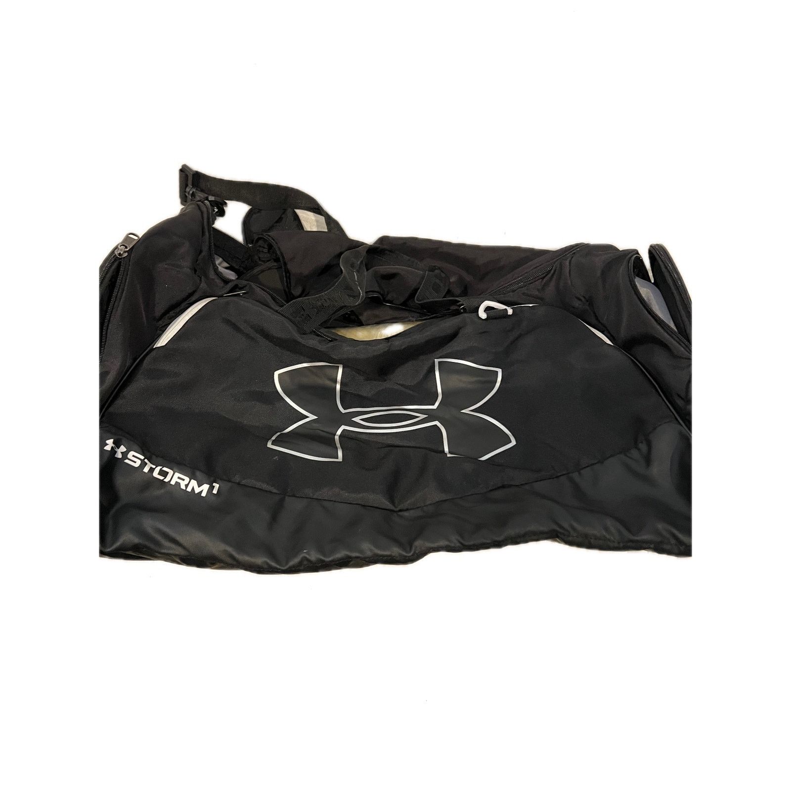 Under Armour UA Undeniable 5.0 Medium Duffle Bag Black White Size ONE SIZE - 1 Thumbnail
