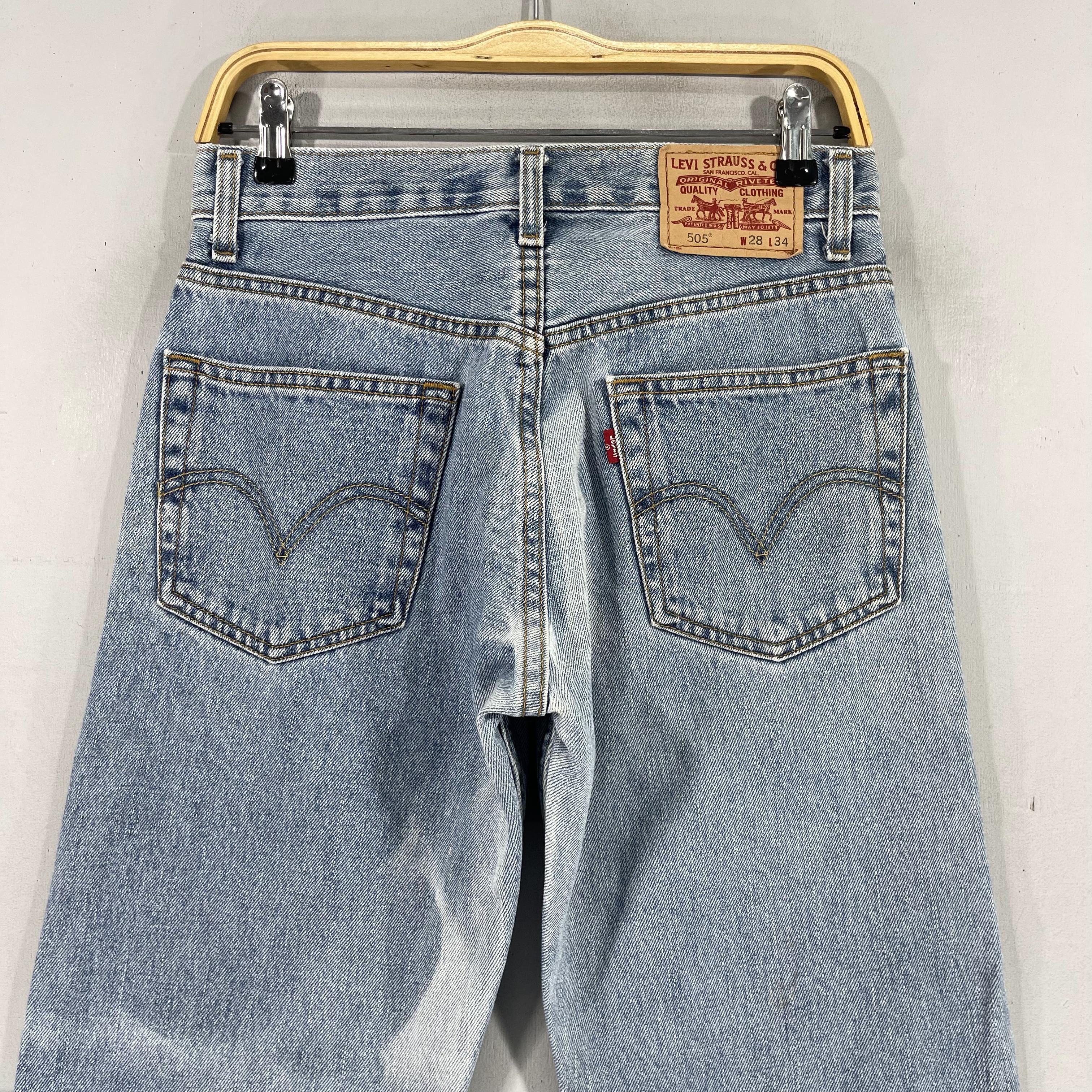 Levi's × Vintage Size 28 Vintage Levis 505 Distressed Bleached Jeans Size US 28 / EU 44 - 9 Thumbnail