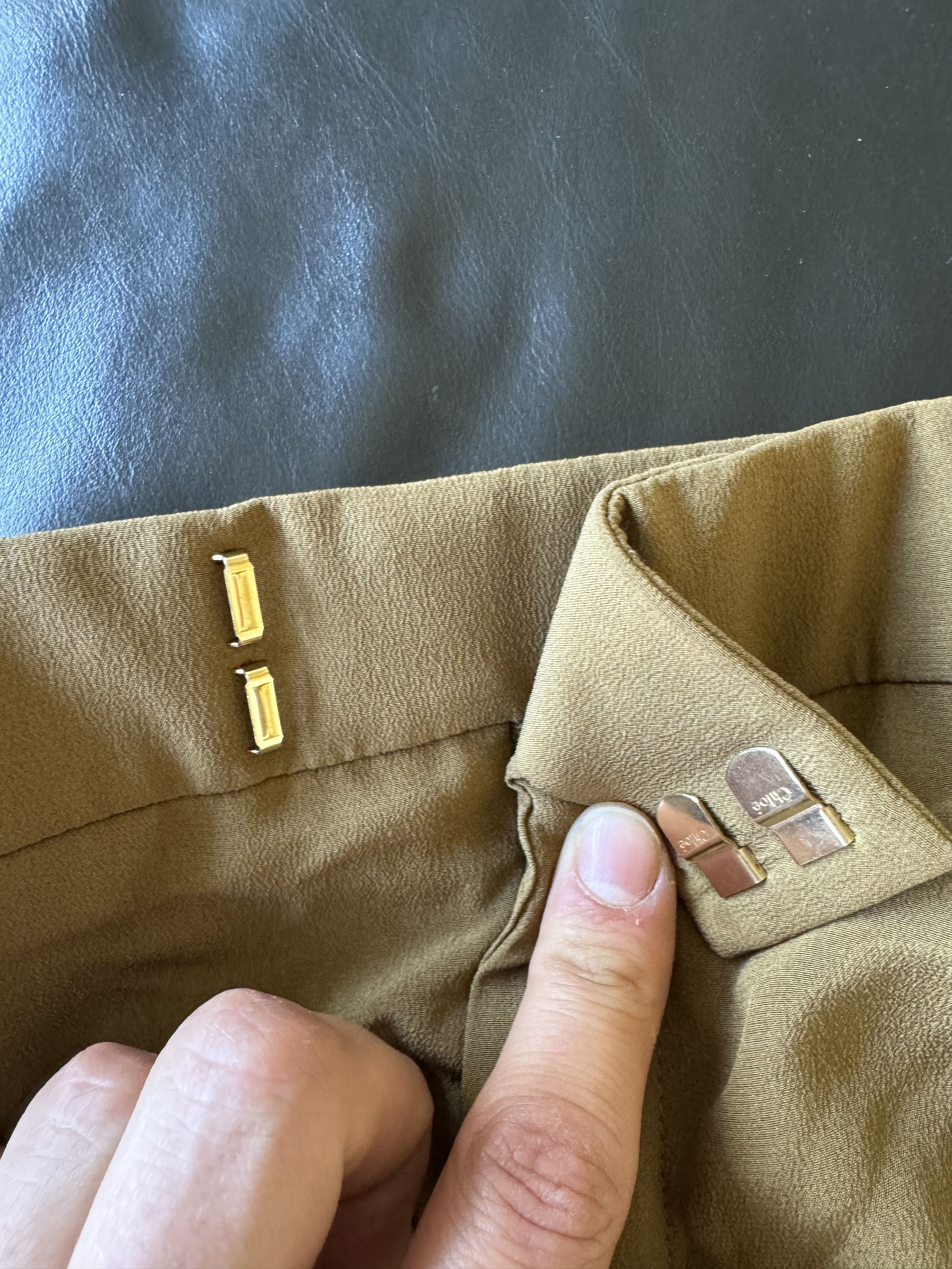 Chloe Beige Tailored Cotton Trousers Size 32" / US 10 / IT 46 - 25 Thumbnail