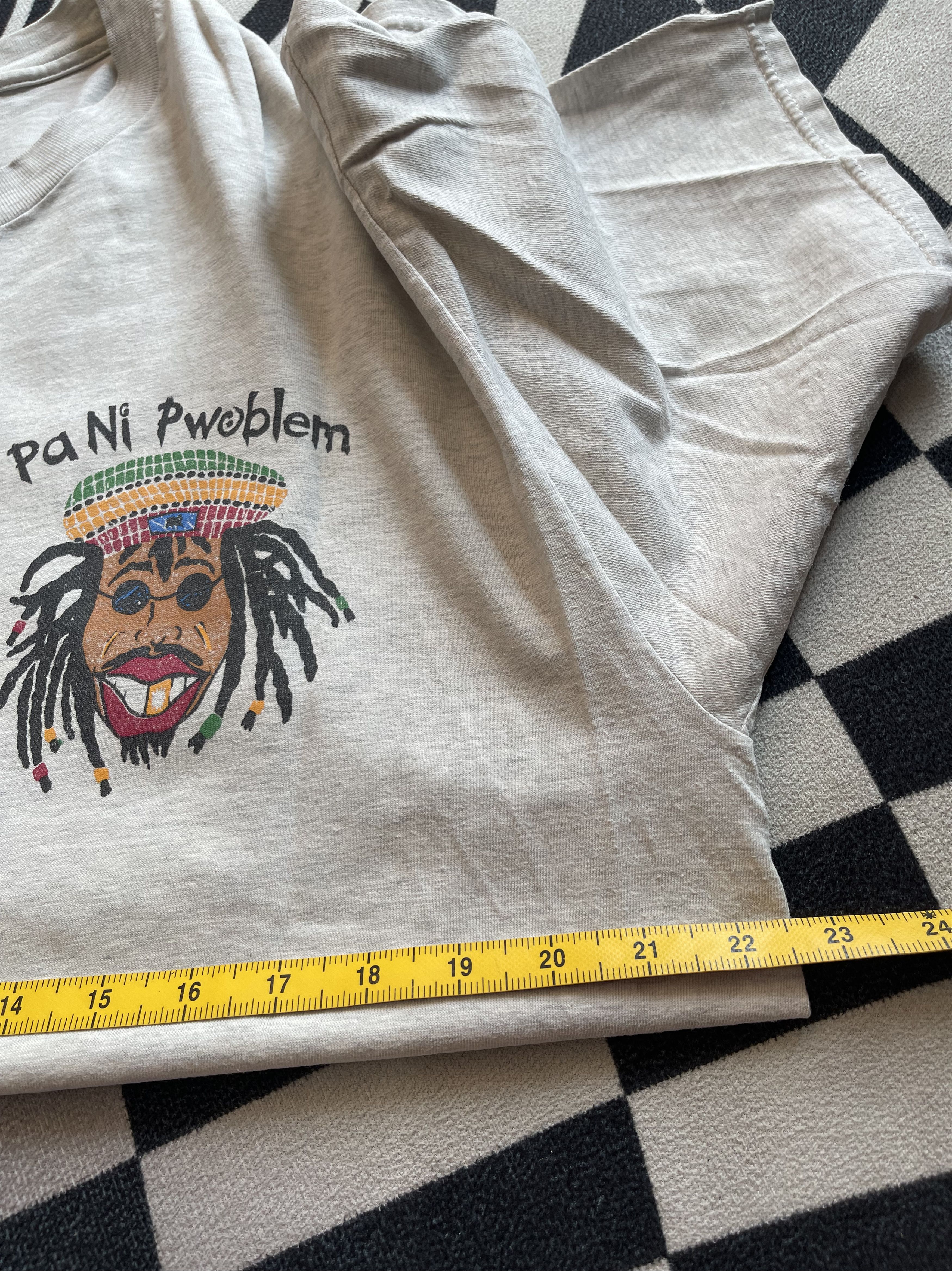 Vintage Rare Vintage 1990s Guadeloupe Island Pa Ni Pwoblem Tee Size US XL / EU 56 / 4 - 9 Thumbnail