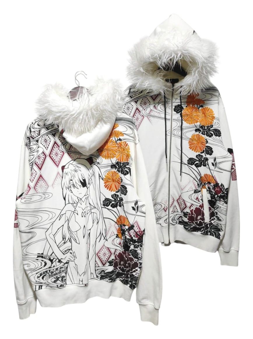 If Six Was Nine Oriental Brand Sukajan Zip Fur Hoodie LGB IfSixWasNine style Size US XL / EU 56 / 4 - 1 Thumbnail